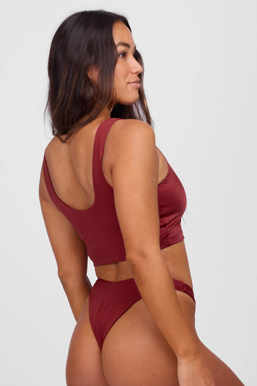 Mira Bikini Top - Garnet