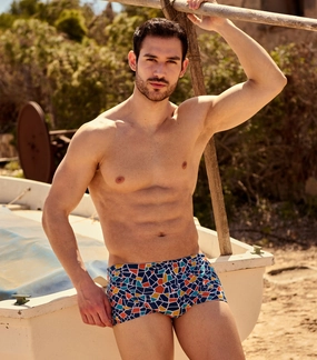 Monaco Tan Through Swim Trunks affordable men's swimwear, summer swimwear for men