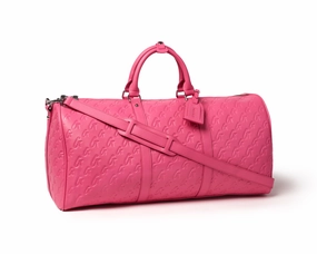 Monogram Duffle Bag - Hot Pink Utility Travel Bag