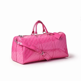 Travel Storage Case Monogram Duffle Bag - Mirror Hot Pink