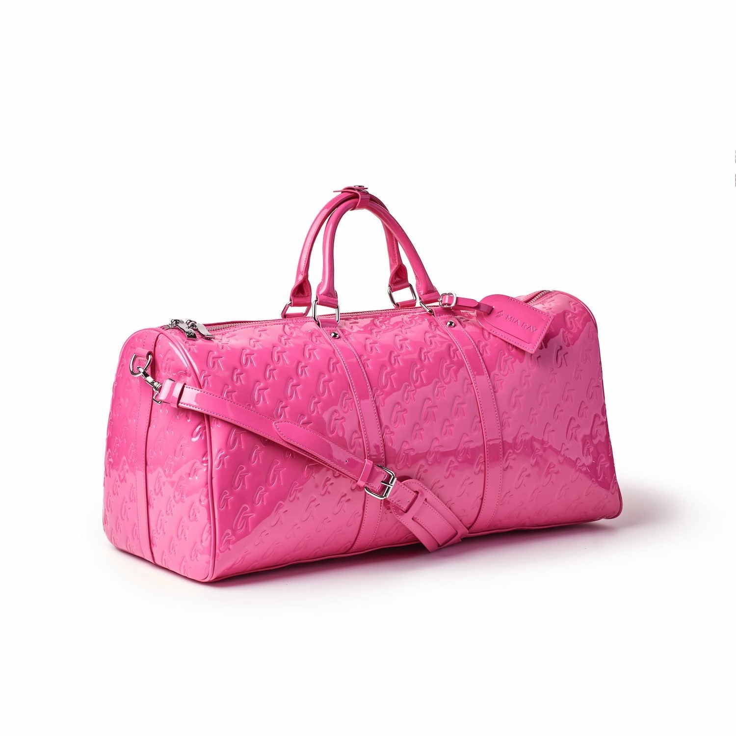Travel Storage Case Monogram Duffle Bag - Mirror Hot Pink