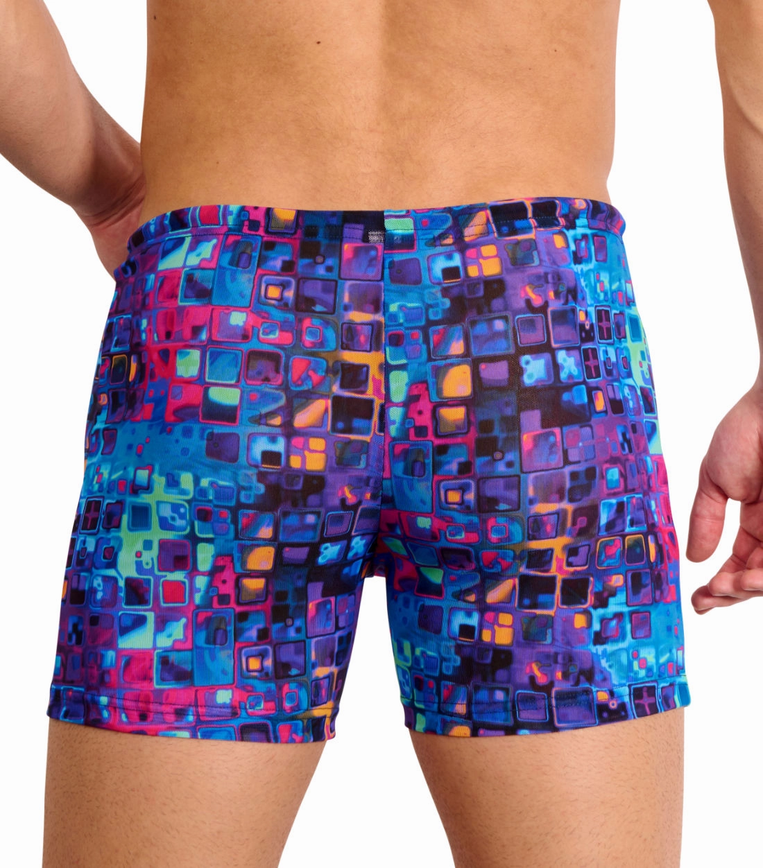 Mosaic Tan Through Swim Shorts