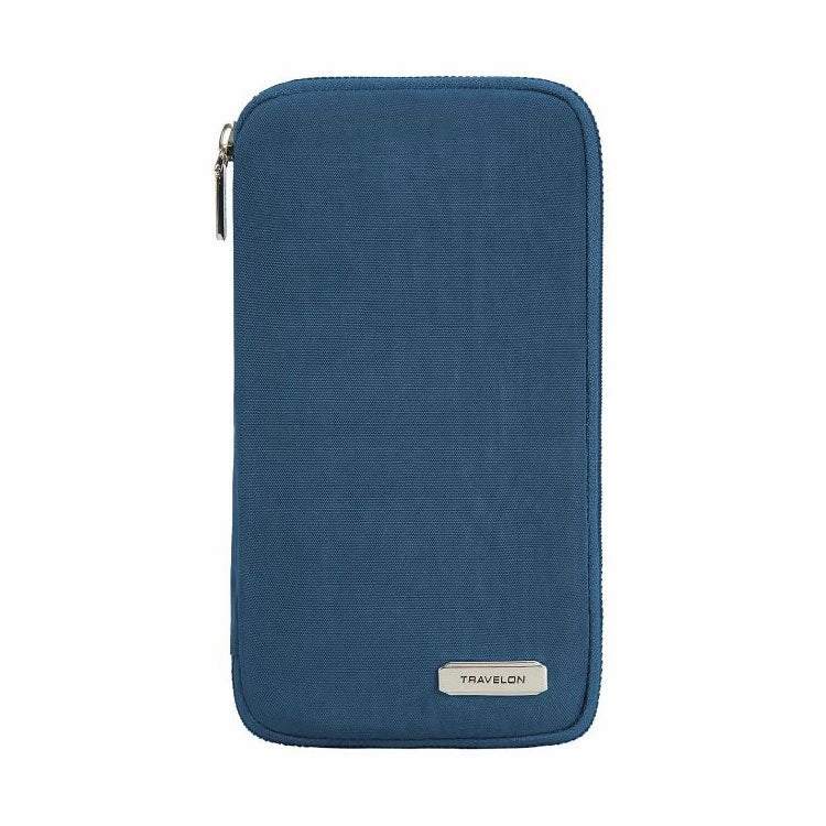 Anti-Theft Card Holder RFID Blocker Case Anti-Rfid Family Passport Zip Wallet