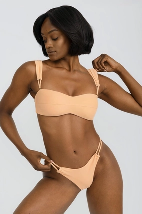 Naya Top - Aperol soft fabric swimwear women, resort swimwear for ladies