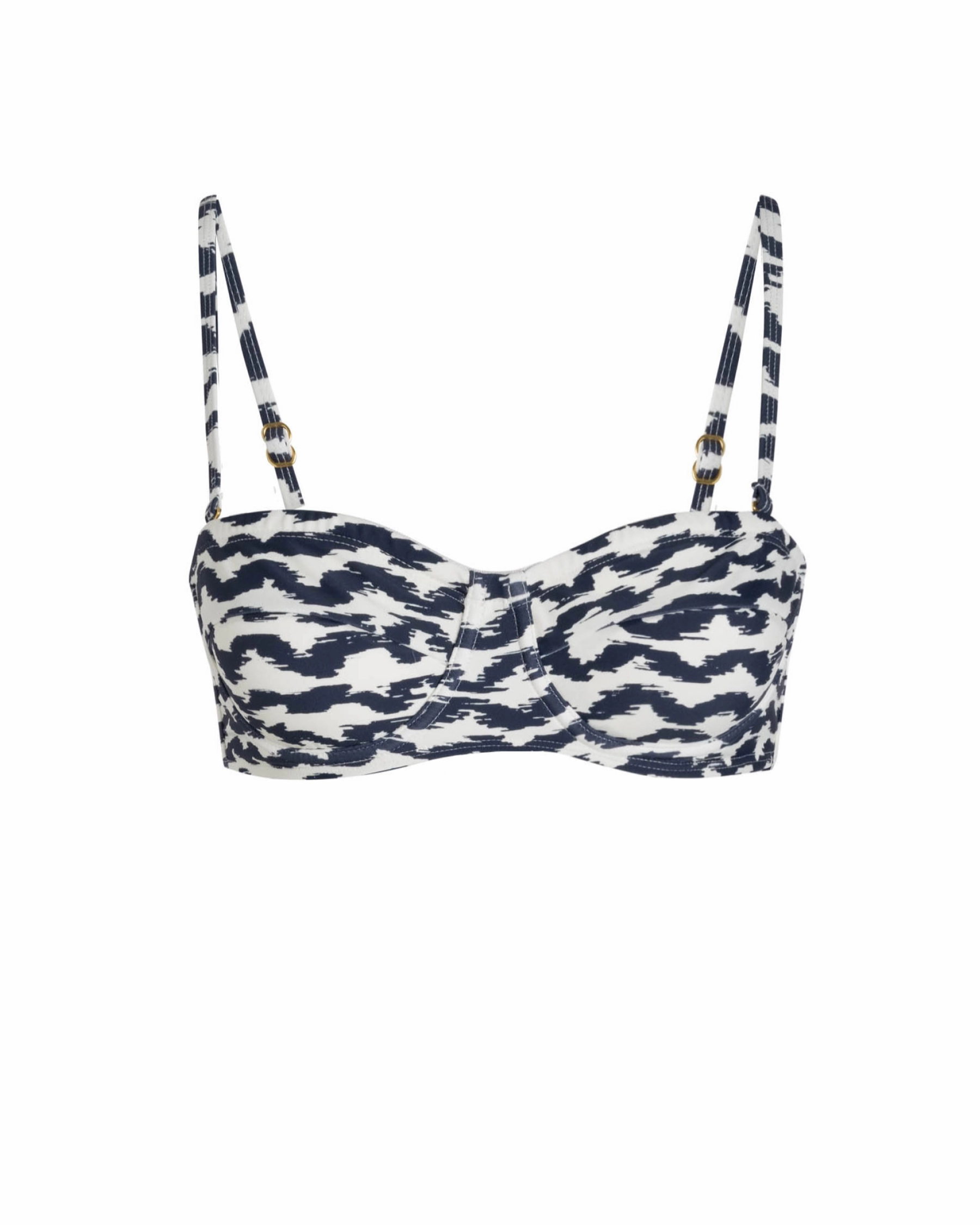 Nellie Top In Elysia Waves fashionable beach swimwear, modern womens bikinis