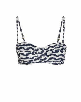 Nellie Top In Elysia Waves fashionable beach swimwear, modern womens bikinis