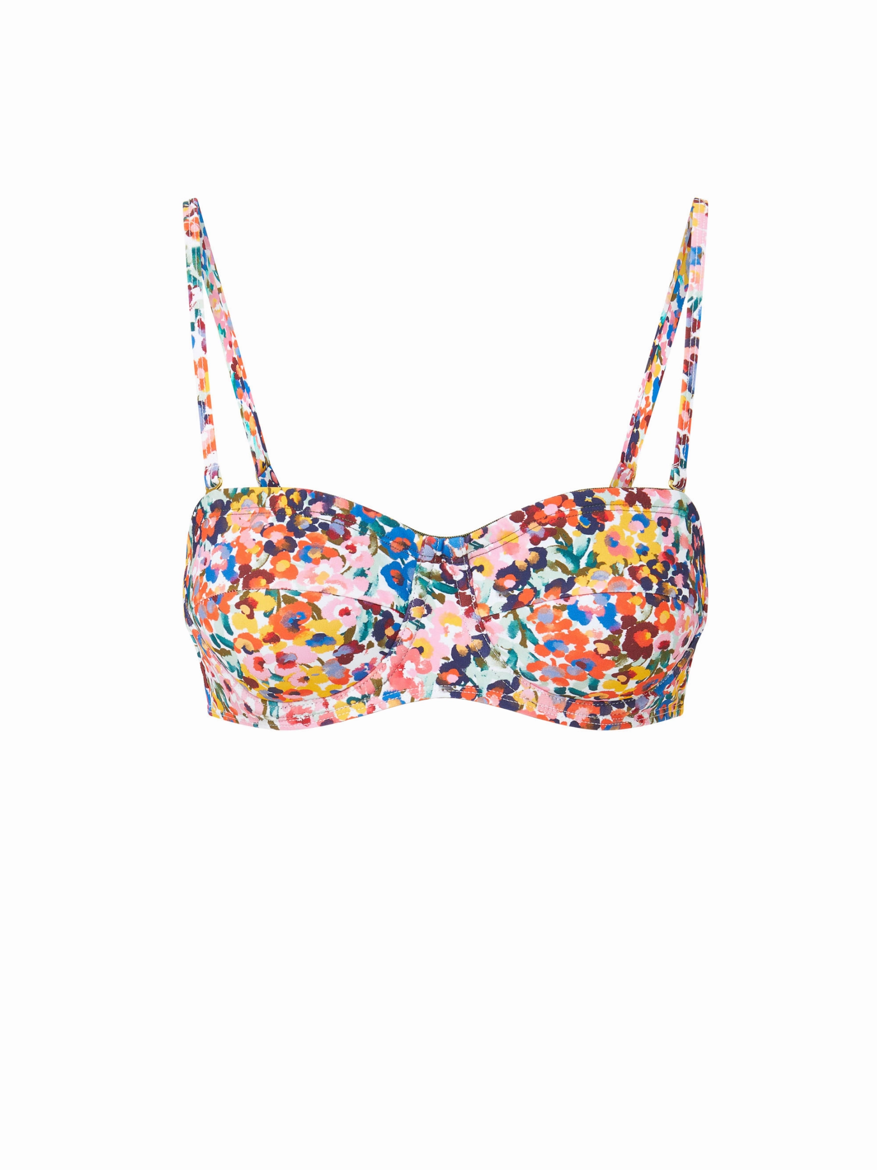 Nellie Top In Painted Petals high waist swimwear women, swimsuit for women beachwear