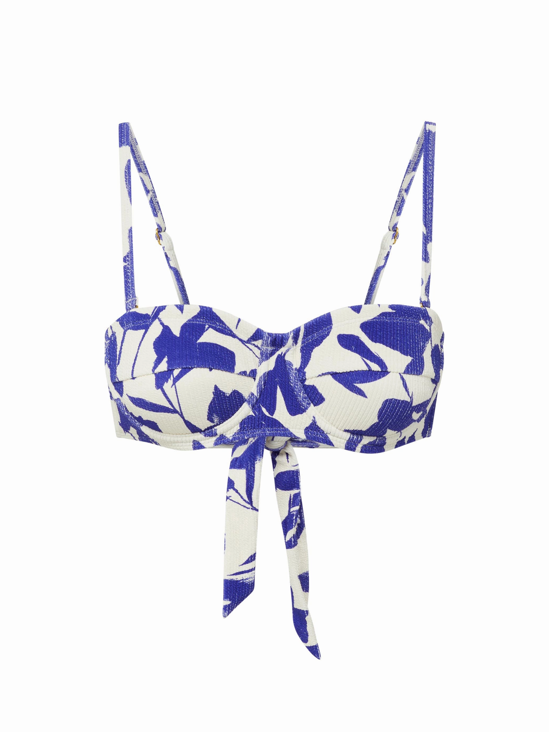 Nellie Top Moraea Garden Texture fashionable beach swimwear, modern womens bikinis