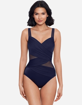 Network Madero Swimsuit - Midnight underwired swimsuits for women, supportive swimwear tops