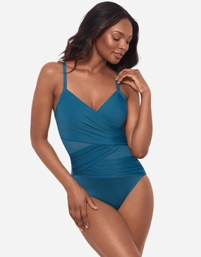 Network Mystique Swimsuit - Aegean womens resort swimwear, flattering one-piece swimsuits
