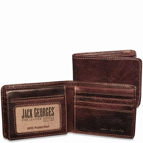 Jack Georges Voyager Bifold Wallet With Id Flap Anti-Theft Travel Organizer Anti-Theft Travel Gear