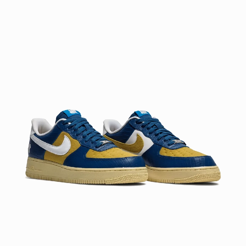 Nike Air Force 1 Low SP Undefeated 5 On It Blue Yellow Croc