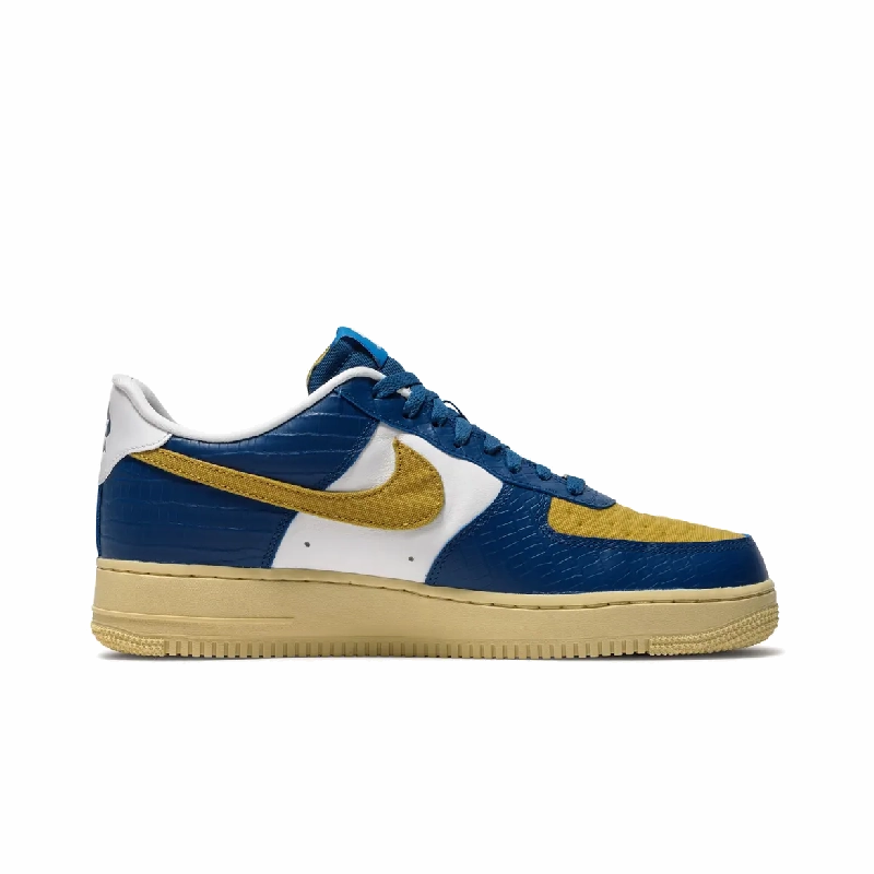 Nike Air Force 1 Low SP Undefeated 5 On It Blue Yellow Croc