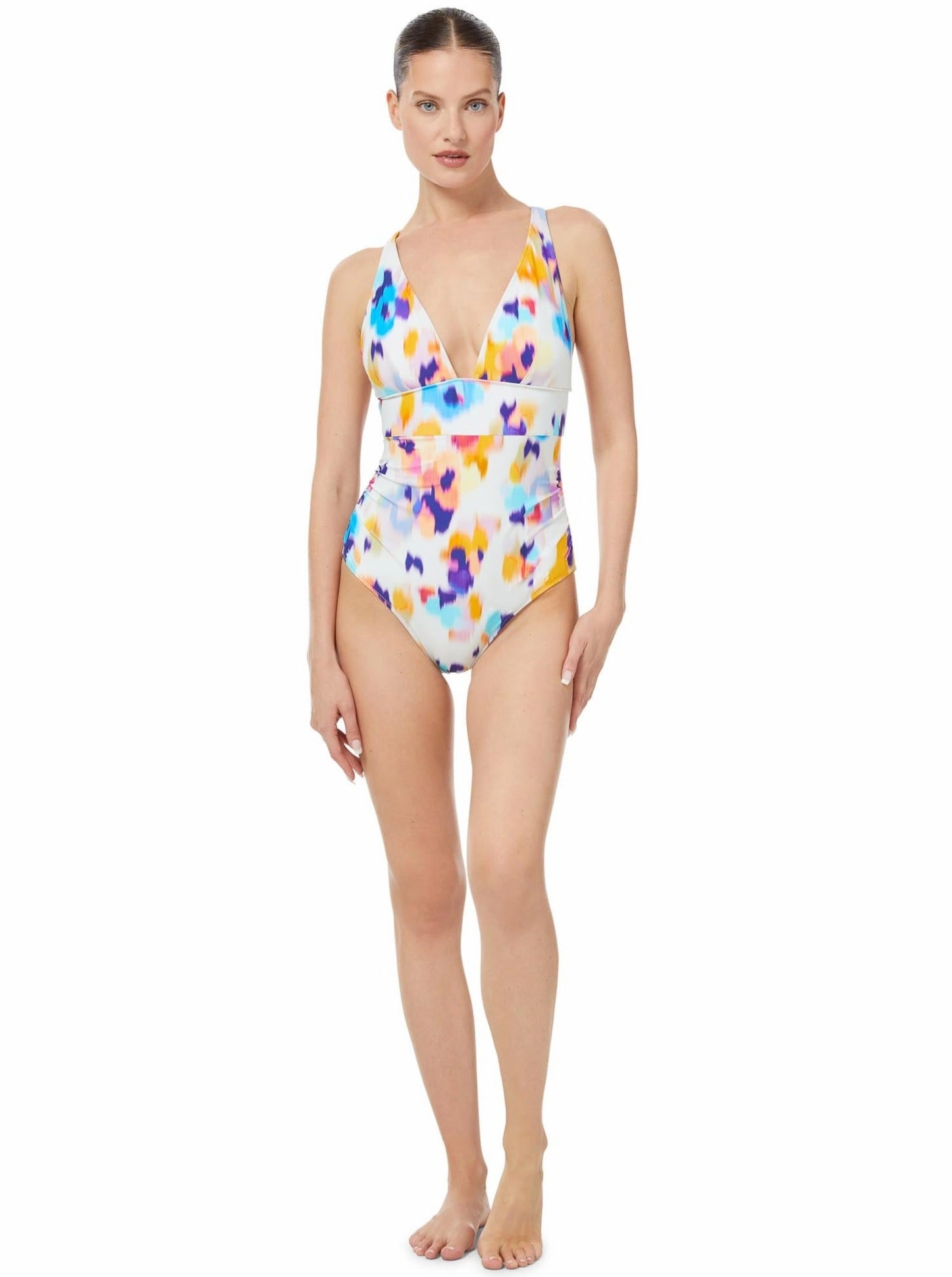 Niki One Piece Floral Ikat