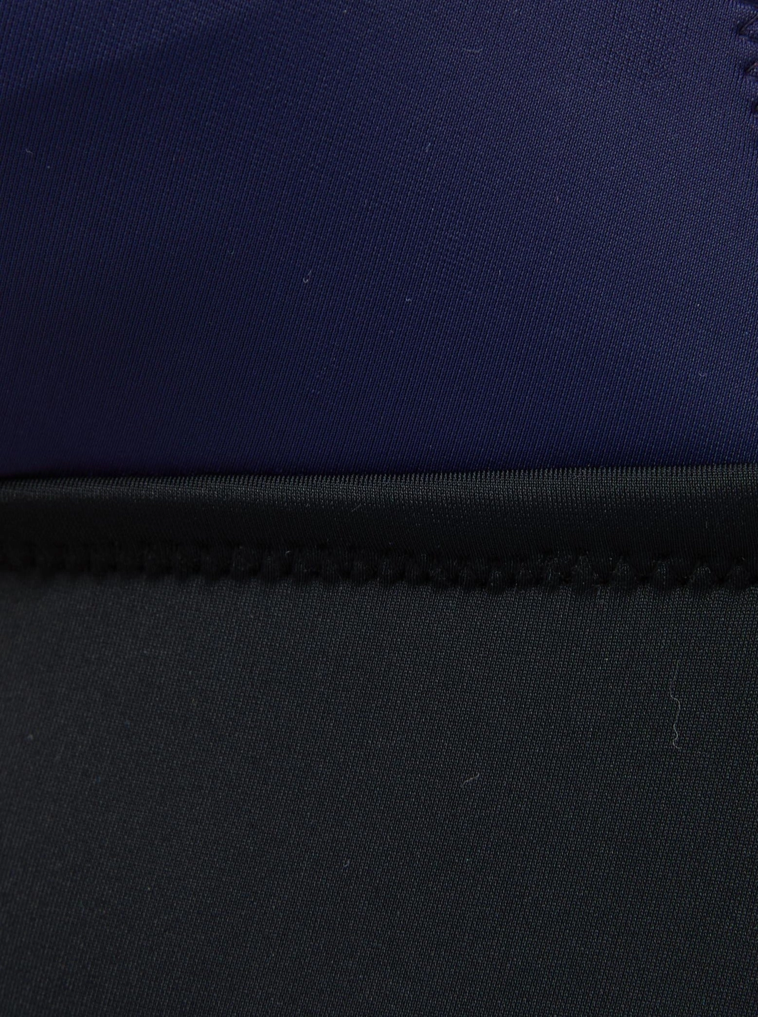 Niki One Piece Navy/Black Colorblock Satin