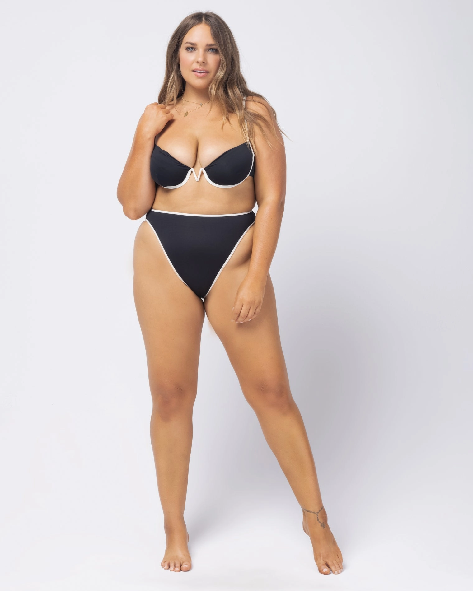 Nora Bikini Bottom - Black Cream