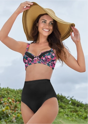 Nova Mesh Underwire Top - Hawaiian Hottie supportive swim tops, printed bikini tops