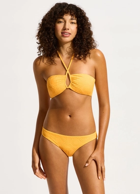 Oasis Diamond Wire Bandeau Bikini Top - Butter push up bikinis women, sporty womens bikini sets