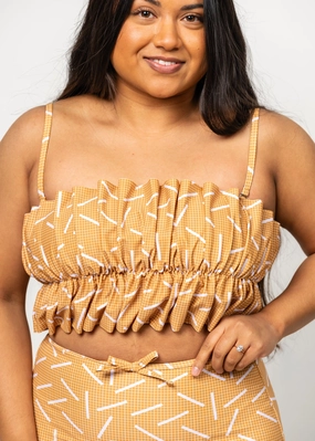 Off The Grid | Oversized Ruffle Top tankini swim tops, adjustable bikini tops