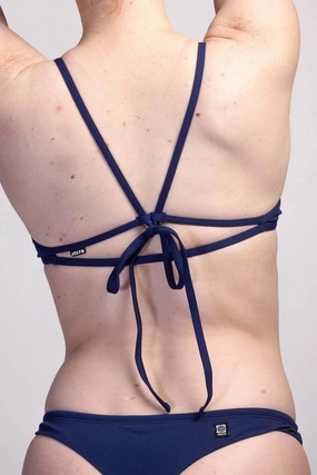 Ohara Bikini Top - Navy all types of swimwear, full coverage swimwear for all ages