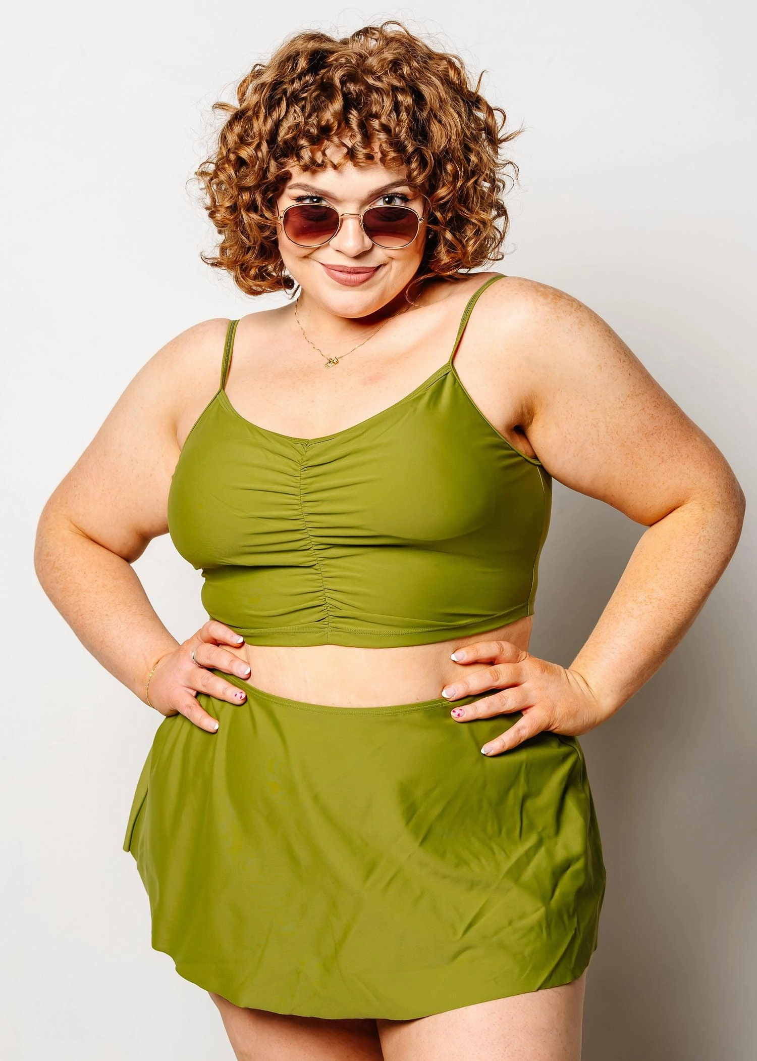 Olive Green | Centered Top