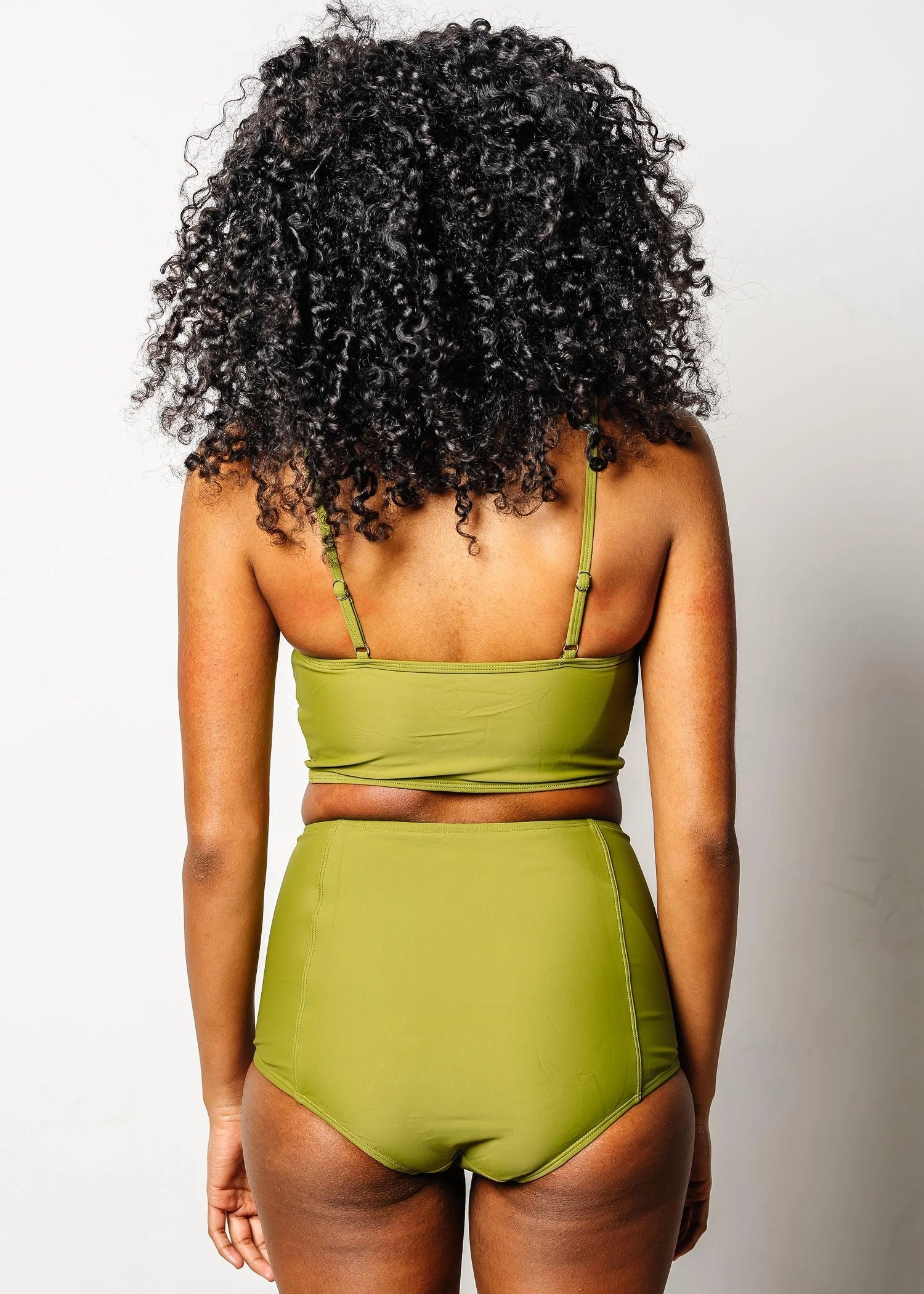 Olive Green | High-Waisted Bottoms