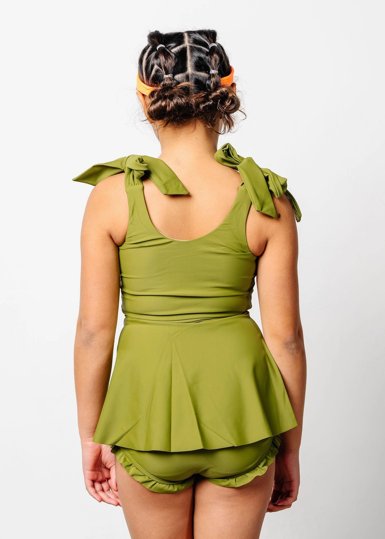 Olive Green | Youth Knot Top