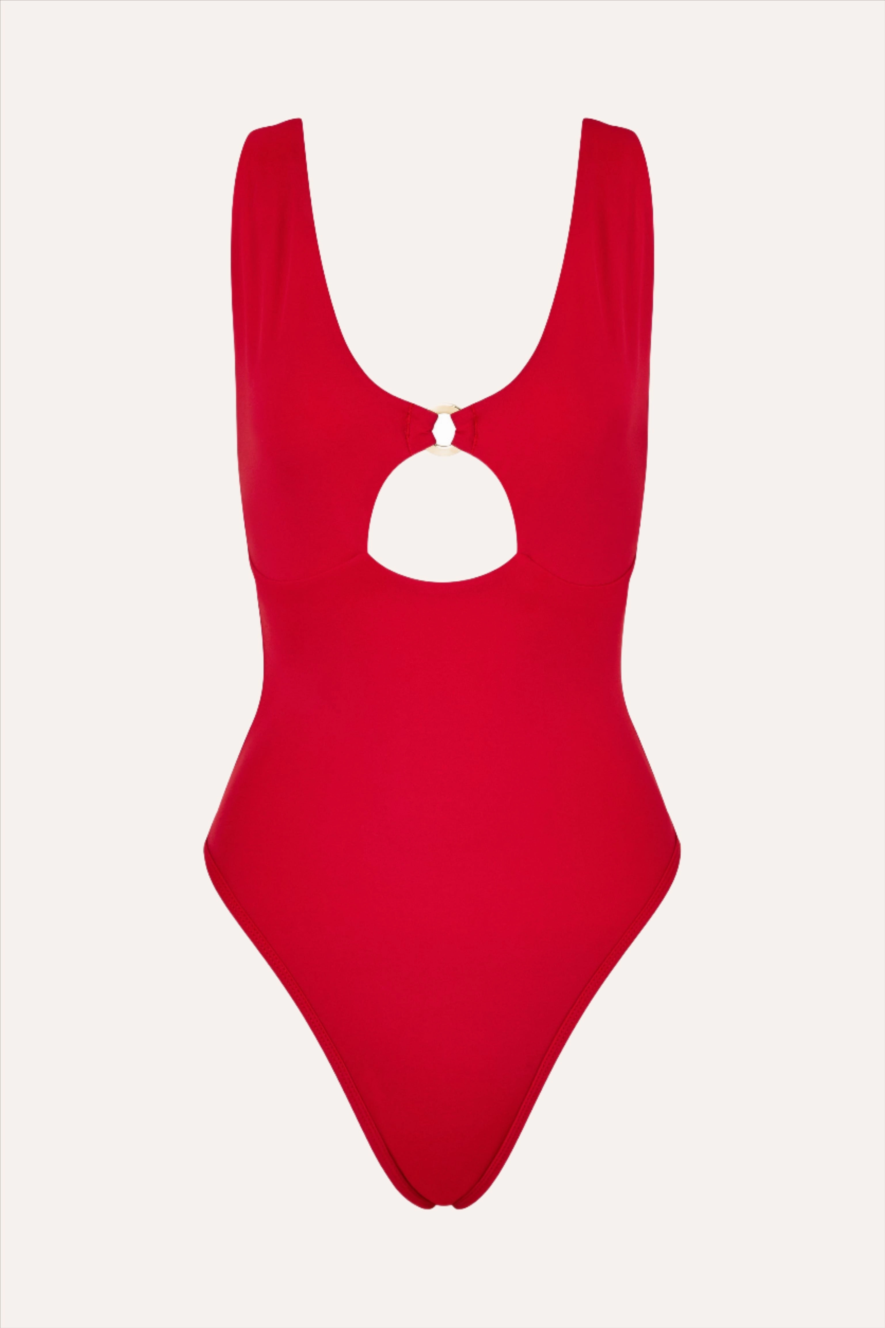 One Piece Cutout Red