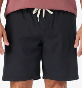 One Short In Navy Black mens beach swimwear, quick dry mens swimsuits