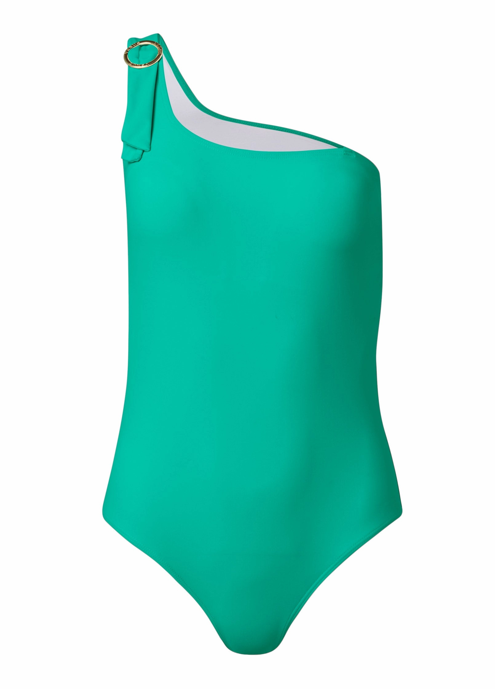 One-Shoulder One-Piece - Royal Green