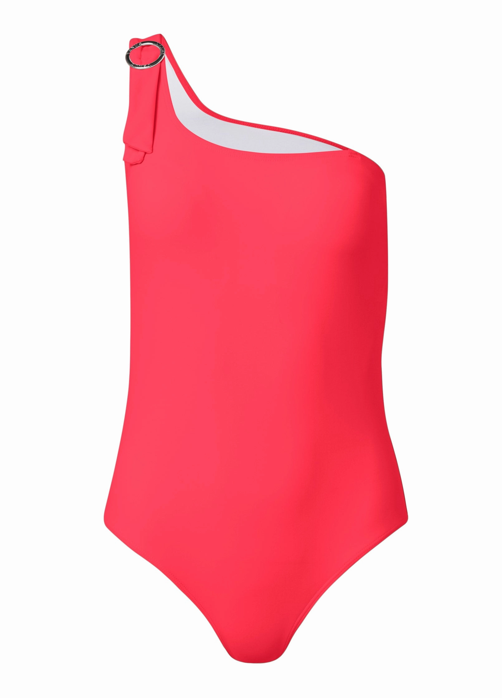One-Shoulder One-Piece - Sweet Red