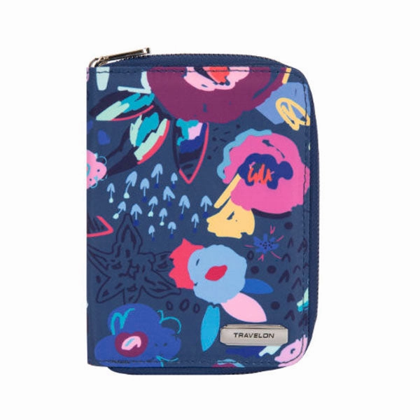 Travel Security Backpack RFID Card Organizer Anti-Rfid Zip Passport Holder