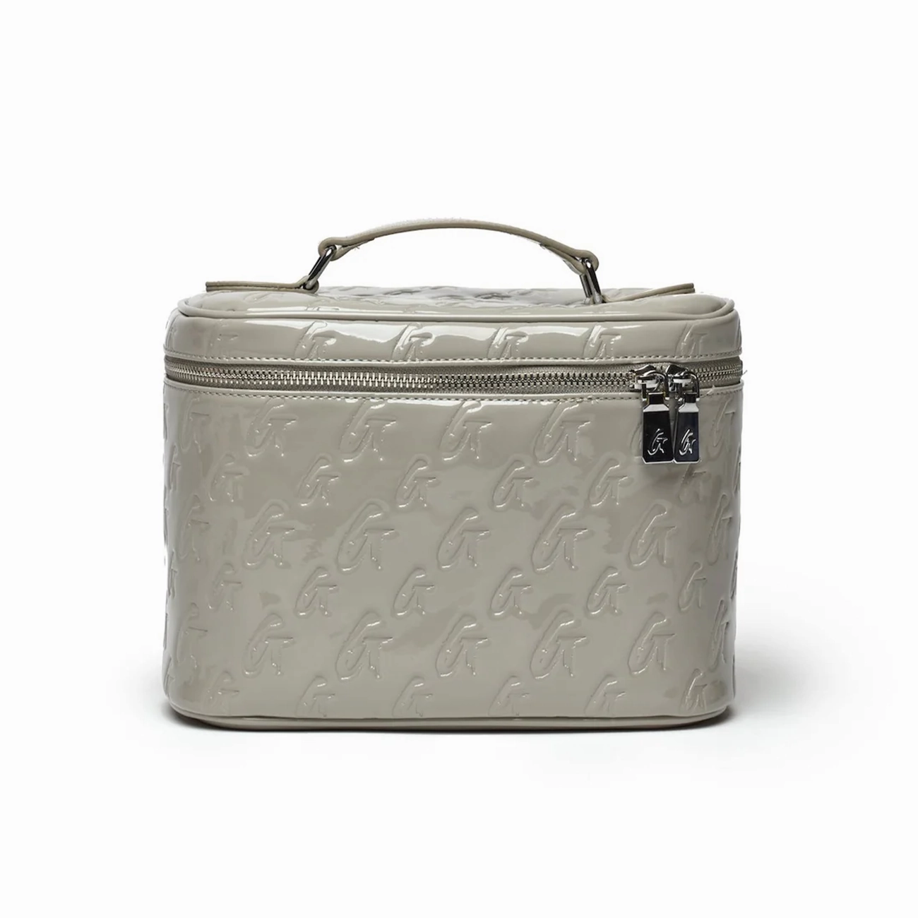 Large Monogram Toiletry Bag - Mirror Gray Cabin Luggage Stylish Weekend Bag
