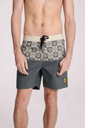 Otto Boardshort In Pine mens beach swimwear, quick dry mens swimsuits