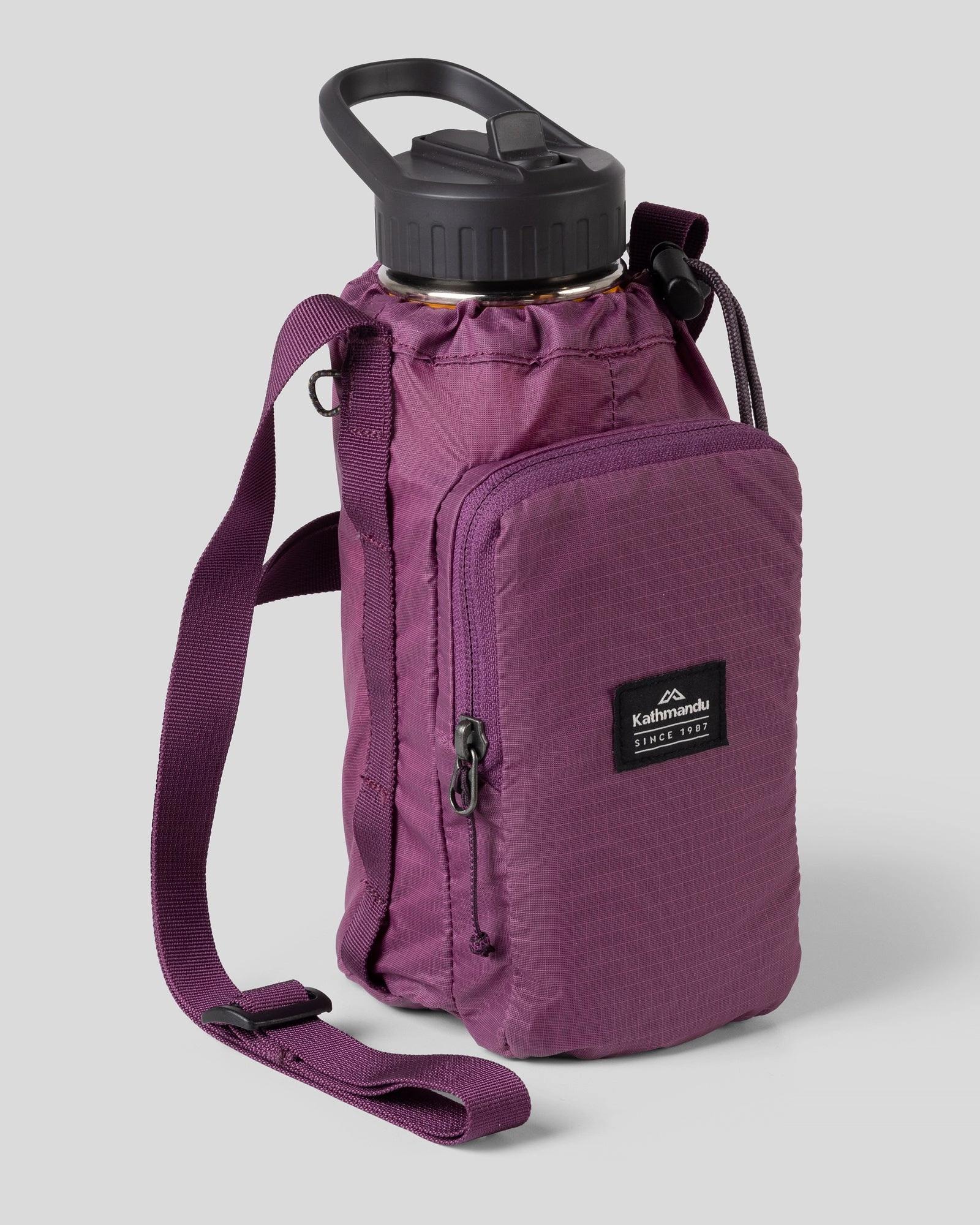 Portable Travel Bag Pack&Go Bottle Holder - Washed Berry