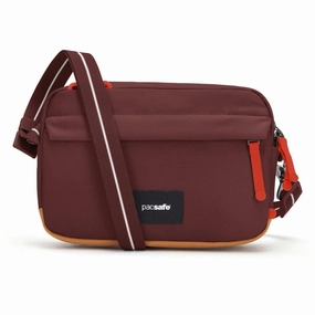 Pacsafe Go Anti-Theft Crossbody Bag - Garnet Red Travel Security Pocket