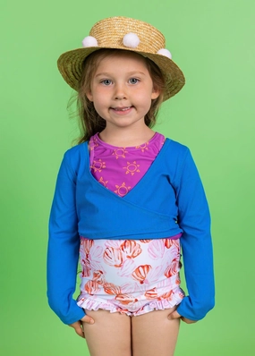 Painted Clams | Mini All Ruffled Up Bottoms cute girls swimsuits, stylish swimwear for girls