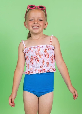 Painted Clams | Mini Bandeau Top cute girls swimsuits, stylish swimwear for girls