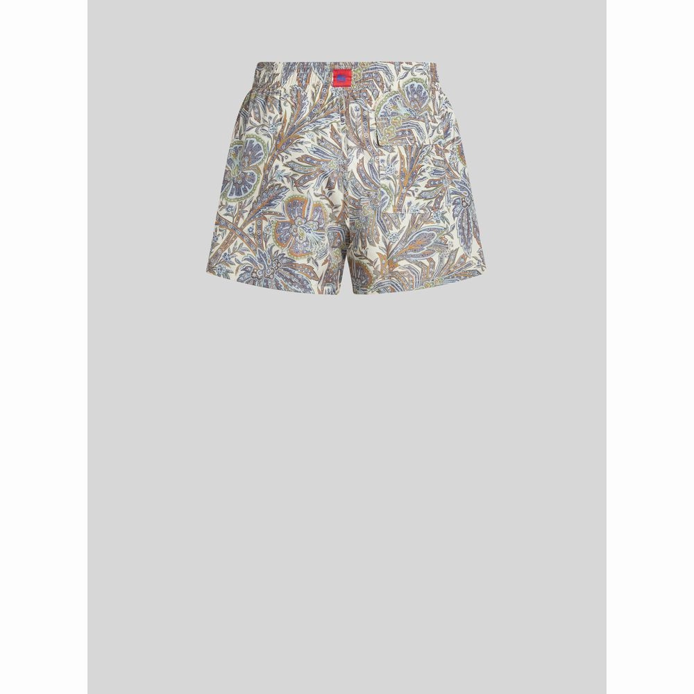 PAISLEY FOLIAGE DESIGN SWIM SHORTS