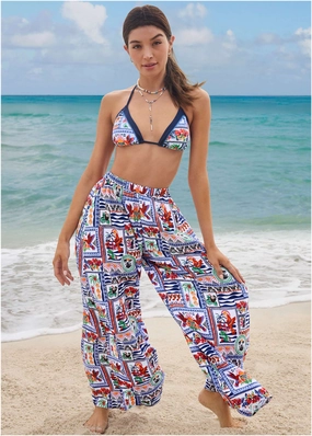 Palazzo Cover-Up Pant - Postcard Vacay swimwear with tummy control, elegant swimsuits for women