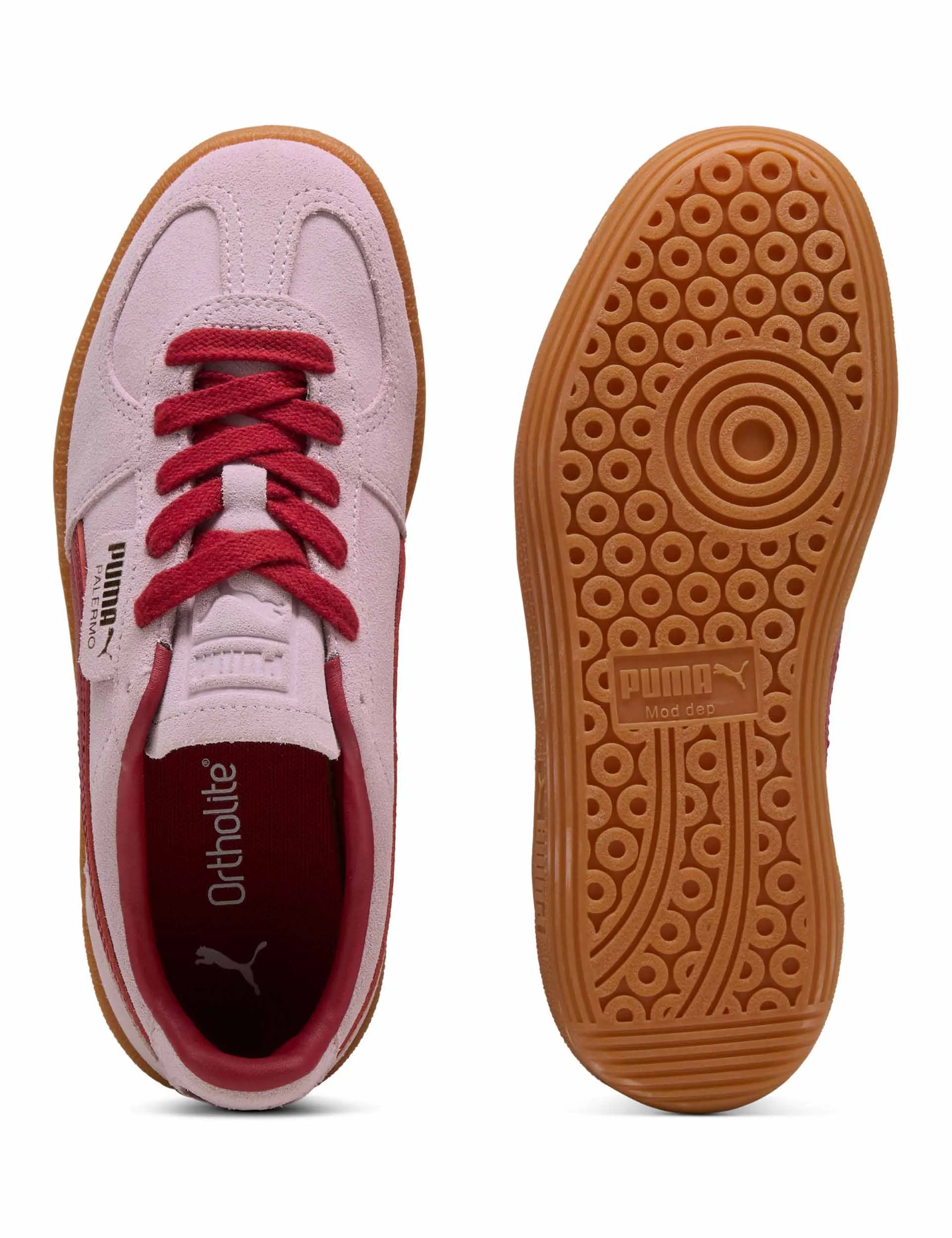 Palermo Sneakers - Rose Mauve/Dark Crimson