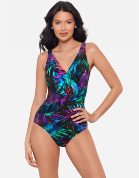 Palma Paradiso Oceanus Swimsuit - Multi womens resort swimwear, flattering one-piece swimsuits