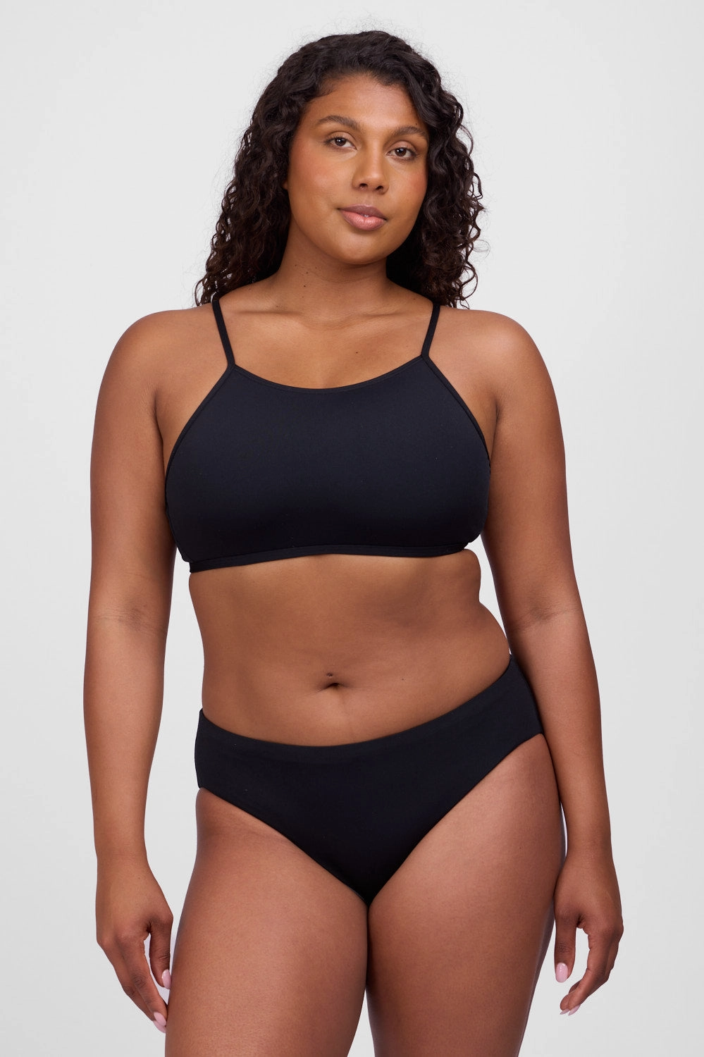 Pam Bikini Bottom - Black bikini sets with cover up, comfy beach bikinis women