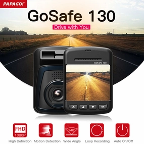 Papago Gosafe 130 Car Dvr Camera Novatek 96650 1080P 2.0 Screen 140 Degree Angle Dash Camera Video Recorder Cam Dvrs Dashcam Price Drop Today Special Steal Event