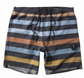 Parallels 17.5" Ecolastic Boardshort In Phantom mens full coverage swimwear, stylish mens swim trunks