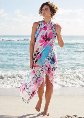 Pareo Cover-Up - Lush Zebra womens sun protection swimwear, trendy swimwear collection