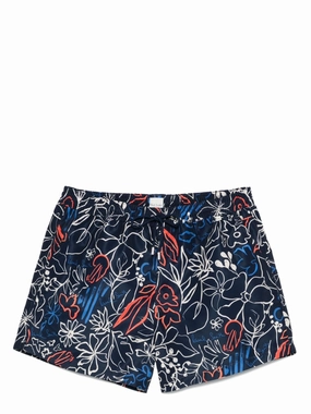 Paul Smith Men's Sea Clothing blue mens beach swimwear, quick dry mens swimsuits