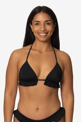 Pavones Bikini Top - Black all types of swimwear, full coverage swimwear for all ages