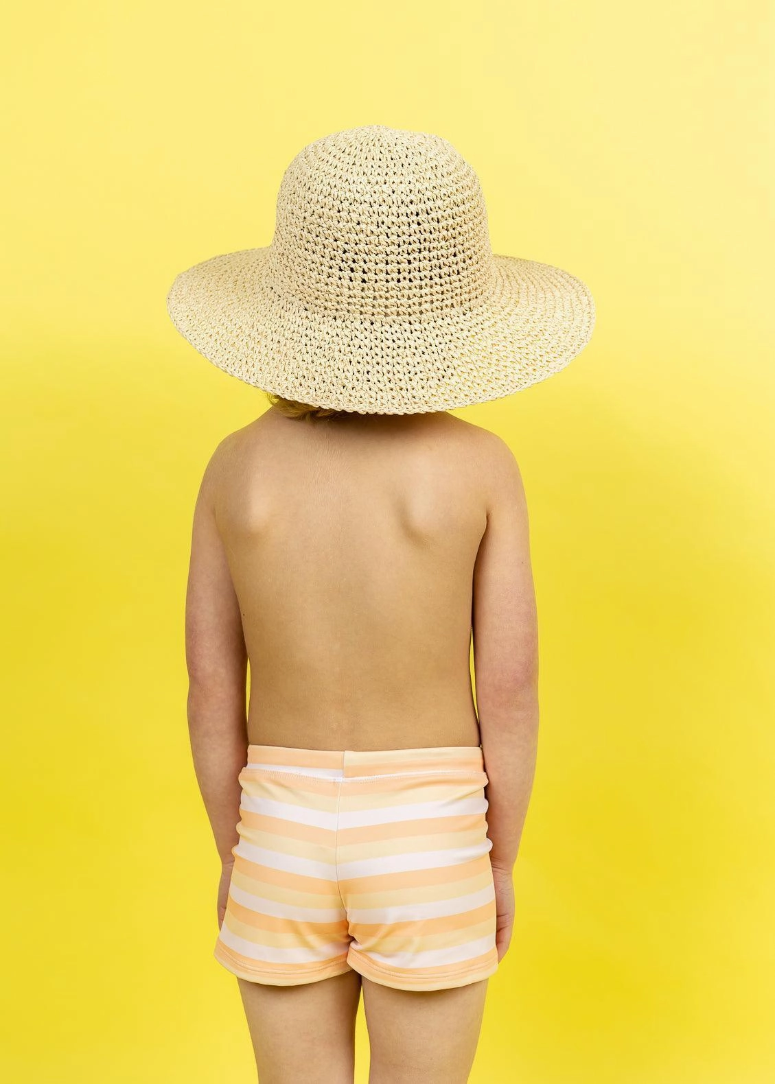 Peachy Stripe | Mini Euro Shorts