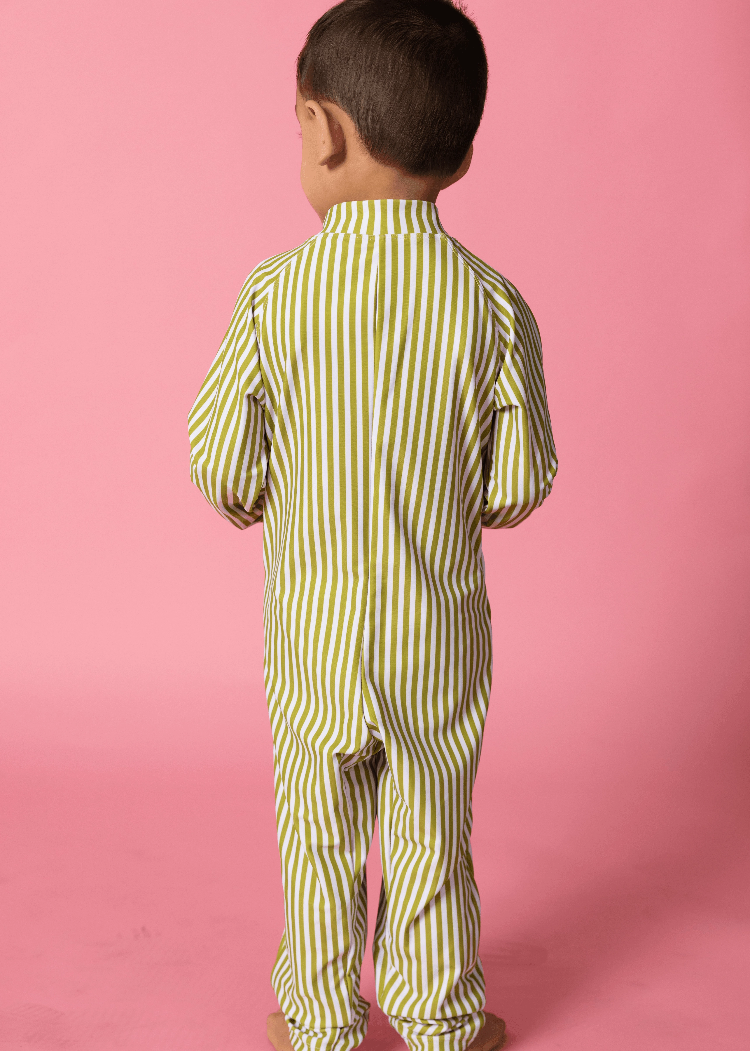 Pear Stripes | Mini Rashguard One-Piece (Unisex)